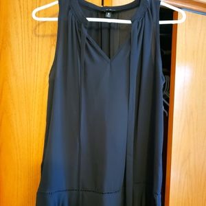 Black sleeveless top